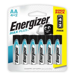 Energizer بطاريات إنرجايزر ماكس بلاس AA، عبوة مميزة: 4+2 مجاناً