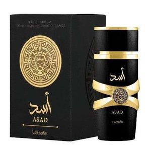 Lattafa عطر أسد من لطافة للرجال - أو دو بارفيوم EDP - رائحة شرقية خشبية فاخرة - ثبات وفوحان طويل - 100 مل