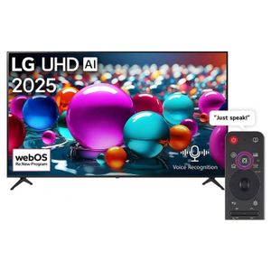 LG تلفزيون ذكي UA85 بدقة كاملة فائقة UHD 4K مقاس 65 بوصة  من ، يدعم HDR10 بنظام تشغيل ويب أو إس 25، موديل 65UA85006LA.AFU (إصدار 2025)
