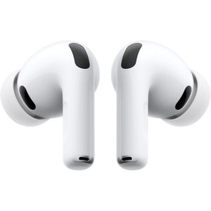 Apple سماعات أذن لاسلكية ايربودز برو 3، مع ميزة إلغاء الضوضاء النشط، مستشعر معدل نبضات القلب، دعم السمع، تقنية البلوتوث وصوت ثلاثي الأبعاد، علبة شحن USB نوع سي مقاومة للغبار والعرق والماء من آبل