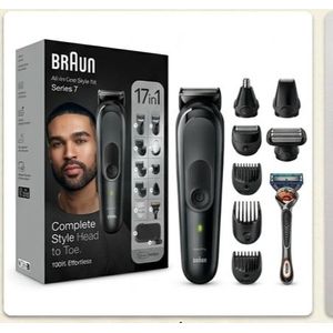 Braun مجموعة أدوات التجميل الشاملة براون سيرياس 7 للرجال 17 في 1 موديل MGK7491