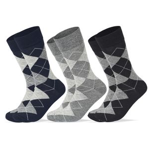 Sam Socks مجموعة من 3 شرابات كلاسيك جاكار للرجال متعدد الألوان
