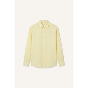 Defacto Relax Fit Shirt Collar Linen Blended Long Sleeve Shirt