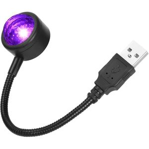 مصباح نجوم USB ليد محمول مع تحكم صوتي، 4 ألوان و9 أوضاع إضاءة قابلة للدوران 360°، مصباح ليلي رومانسي للسيارة والمنزل والحفلات، إضاءة داخلية ديكورية متوافقة مع جميع منافذ USB