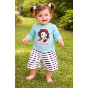 طقم ملابس قطنية للأطفال لعيد الميلاد عمر 0-6 أشهر