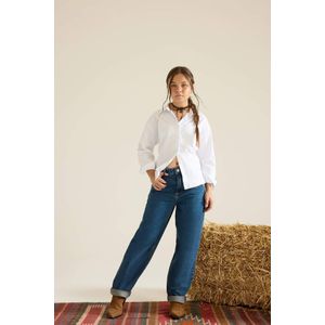 Defacto بنطلون بناتي باجي جينز برجل واسع