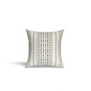 Art Mood HOME Cushion with Filling, 40*40cm, Canvas Cover, Removable Zippered Design, Soft and Durable, Ideal for Sofa Chair Bed Office Use - Water-Repellent - Dunes