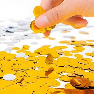 Secret قصاصات ورقية دائرية لتزيين حفلات أعياد الميلاد وحفلات الزفاف والمناسبات الأخرى مستلزمات تزيين  - عبوة ٣٠ كيس دهبي 