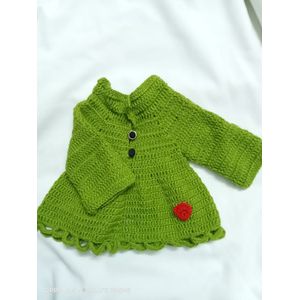 Handmade Crochet Drees - Green 