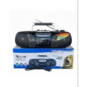 Golon مسجل كاسيت راديو مع مكبر صوت محمول RX-FS78USB - أسود