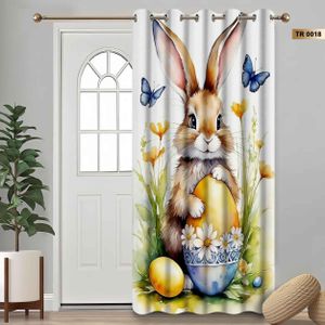 easter curtains velvet material 140*250 velvet material