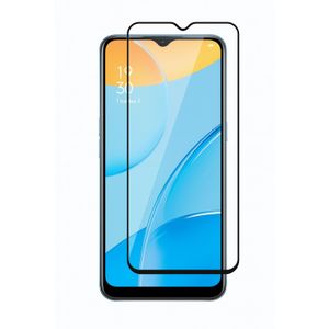 واقي شاشة شفاف بحواف سوداء لهاتف Oppo A15 / A16 – زجاج مقسّى 9H مقاوم للصدمات والخدوش