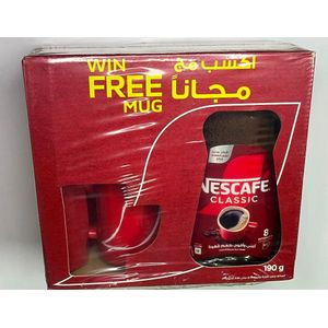 Nescafe Classic 190g Jar plus Free Coffee MUG