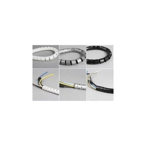 High Quality Flexible Spiral Cord Protector, Electrical Computer Cord Organizer for Cable Management, Spiral Cable Wrap Sleeve 2M, 25mm (Black)