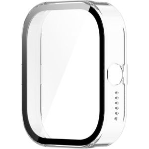 جراب متوافق مع ساعة CMF by Nothing Watch Pro، جراب صلب رفيع يغطي الساعة بالكامل، مزود بواقي شاشة زجاجي مقوى مدمج، غطاء شفاف لساعة CMF by Nothing Watch Pro.