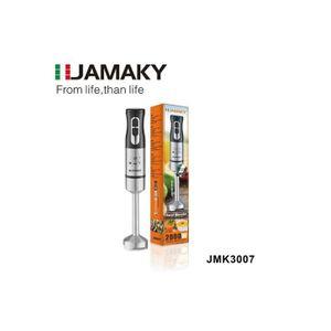 Jamaky جاماكي خلاط يدوي كهربائي JMK3007، قدرة 2000 واط، 4 شفرات من الفولاذ المقاوم للصدأ، سرعتان، تصميم إيطالي