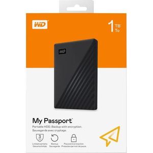 Western Digital قرص صلب خارجي محمول WD My Passport بسعة 1 تيرابايت