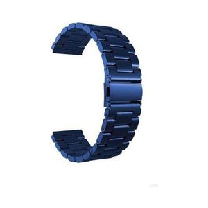 سوار بديل من الفولاذ المقاوم للصدأ مقاس 22 مم لساعة هواوي GT2 الذكية مقاس 46 مم، لون أزرق