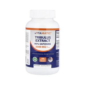 VITAMATIC  Tribulus Plant Extract 180 Vegetarian Capsules (666 mg per capsule)