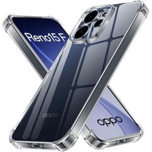 جراب حماية شفاف لهاتف OPPO Reno 15 F / Reno 15F - شفاف