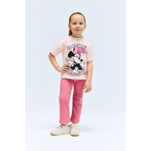 Defacto Baby Girl Bike Neck Regular Fit Knitted Set - Pink