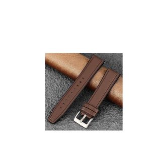 سوار ساعة بديل من الجلد السيليكوني مقاس 22 مم لساعات Haylou GST / Haylou Solar LS05 / Haylou RT2 RS3 LS04 Sport - مشبك بني فضي