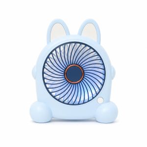 Portable LED Rabbit Fan – 3 Speeds + Multi-Color Light