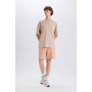 Defacto 100% Cotton Slim Fit Slim Leg Pocketed Basic Shorts