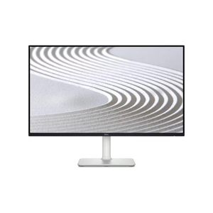DELL Monitor, 24" FHD IPS Display, 100Hz Refresh Rate, 4ms (Extreme Mode) Response Time, Built-In Speakers, 16.7m Color Support, 4 Star TUV Eye Support White