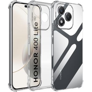 جراب حماية مضاد للاصفرار لموبايل هونر 400 لايت شبكة الجيل الخامس 5G، درجة عسكرية مضادة للصدمات مع مصد ناعم، مصنوع من سيليكون بولي يوريثين مقاوم للحرارة كريستالي من ينوين، شفاف