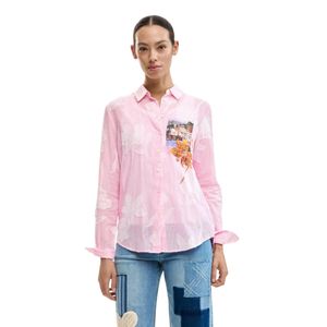 Desigual Long-sleeved shirt with striped and floral print