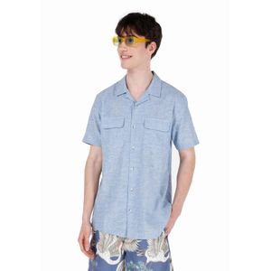 Colins Men Short Sleeve Shirt Blue