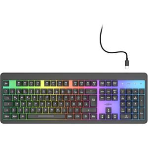 uRage Exodus 215 Illuminated Gaming Keyboard, black, QWERTY - EN/AR