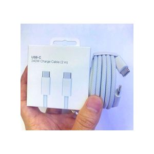 240W 2m USB-C charging cable compatible with iPhone 16 and 15 Tab C x Tab C