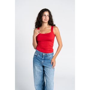 OUTDATED Square Neck Tank Top - Red