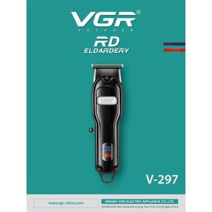 VGR   V-297 - ماكينة حلاقة كهربائية احترافية قابلة لإعادة الشحن للرجال