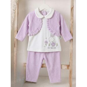 بيجاما شتوي بناتي مكون من قطعتين