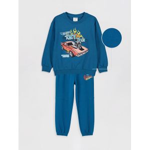 LC Waikiki Hot Wheels Printed Boy's Tracksuit Set