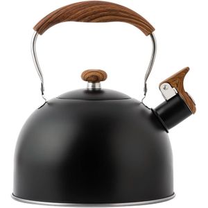 Kettle, Stainless Steel Whistle Teapot Gas Stove Teapot Kitchen Induction Cooker Boiling Water Pot With Heat Resistant Handle 