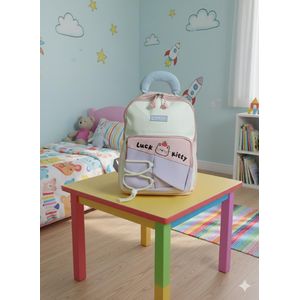 حقيبة ظهر أطفال بناتي متعددة الجيوب – مناسبة للحضانة والمدرسة