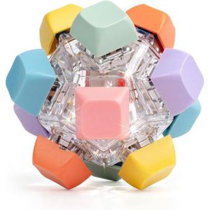 Keyboard Fidget Toy, Clicker Fidget Toy, Button Fidget Gifts for Adults, Boost Focus & Calm Anxiety at Work, Travel – Ideal Stress-Relief Gift (Colorful)