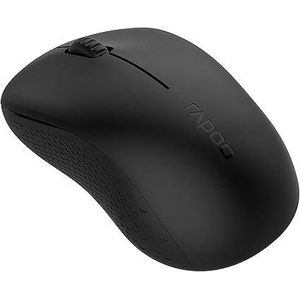 Rapoo M160 متعدد الأوضاع (بلوتوث) 3.0 4.0 ولاسلكي 2.4 جيجاهرتز مع مستقبل USB نانو، تتبع بصري 1300PI، مناسب للاستخدام باليدين.