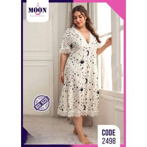 دريس حريمي كاجوال نص كم  - فري سايز من 75 الي 95 كجم 