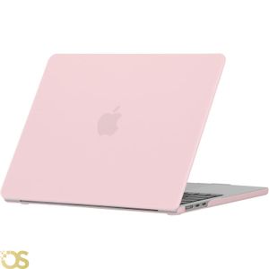Os كفر هارد شيل لماك بوك برو 16.2 بوصة متوافق مع موديلات M4 A3403 A3186 2024 M3 A2991 2023 M2 A2780 2023 M1 A2485 2021  (غطاء مطفي وردي تفاحي مع واقي شاشة)