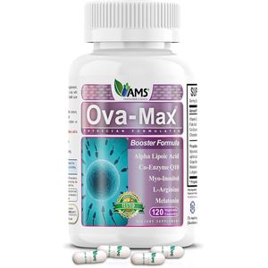 Ams America Medic & Science OVA-Max Prenatal Vitamins for Women (120 Capsules) Boosts Fertility and Ovulation 