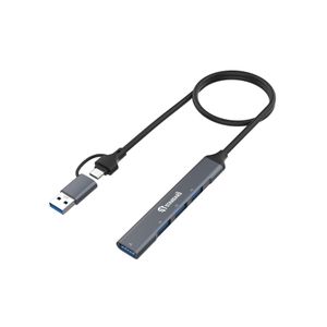 Standard ST-Standard UCA9701 4-in-2 USB Hub 1×USB 3.0 (5Gbps) + 3×USB 2.0 – OTG Support 