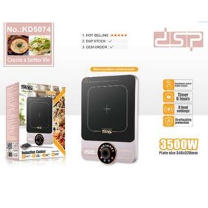 Dsp صفيحة ساخنة بأسلوب فرنسي مع 10 وظائف طهي، سطح غير لاصق KD5074 3500W