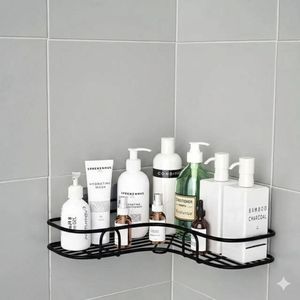 One magic bathroom and kitchen organizer shelf... Strong adhesive and rust-resistant design