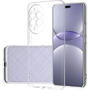  جراب خلفي شفاف HD من السيليكون والبولي يوريثين الحراري لموبايل هواوي نوفا 13 برو، مضاد للاصفرار ويوفر حماية عالية من الصدمات متوافق مع هواوي نوفا 13 برو (6.75 انش) (شفاف) 