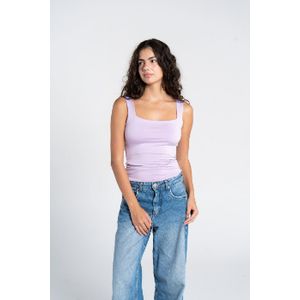 OUTDATED Square Neck Tank Top - Lavender